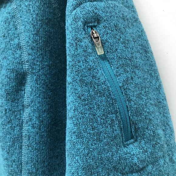 Eddie Bauer Blue & Gray Marled 1/4 Zip Pullover - Picture 7 of 11
